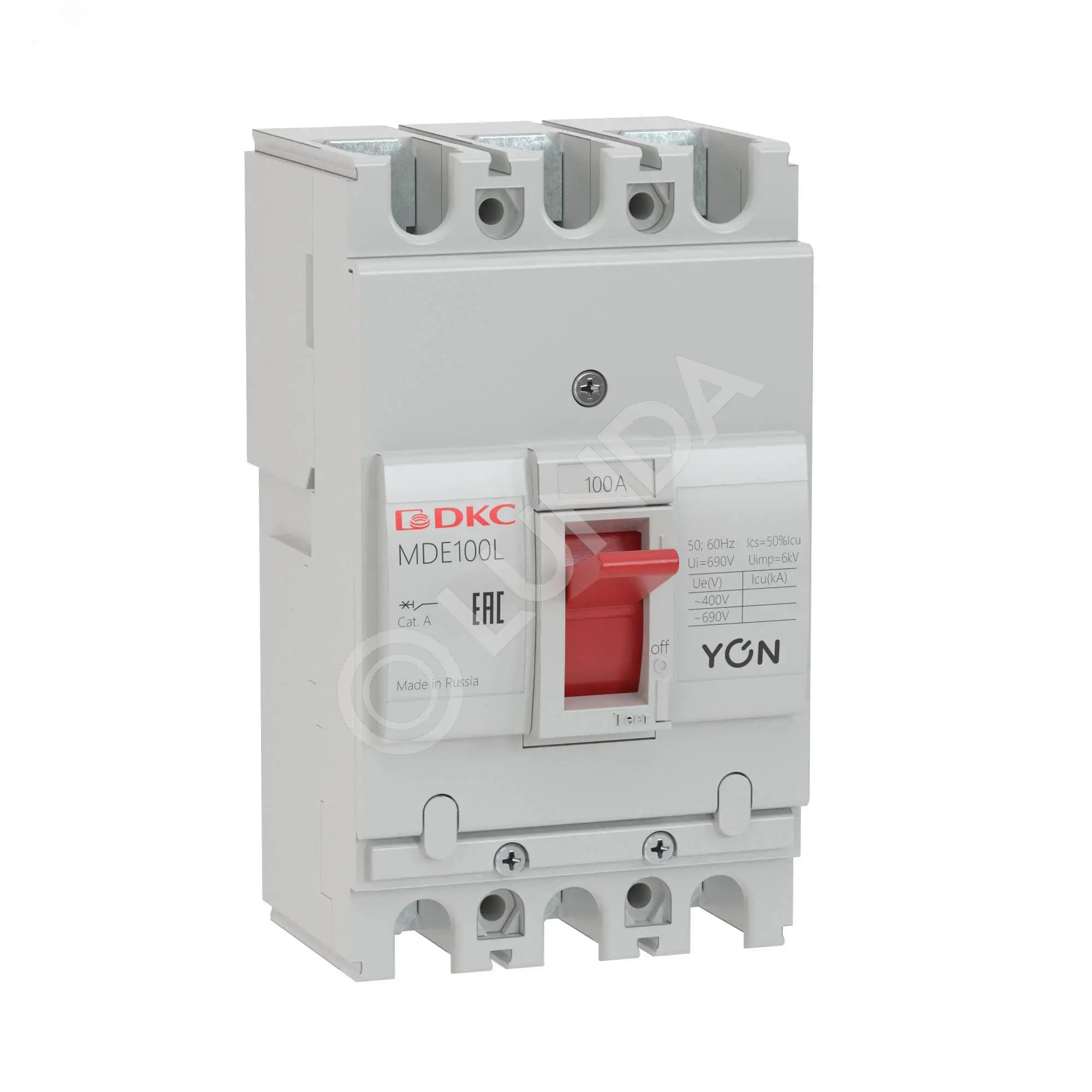 Автоматический выключатель YON MDE100L020 3P 20А 6kA, DKC