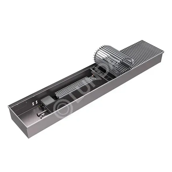 Конвектор внутрипольный RCQ 120-300-2000, 220V, без регулировки, решетка роликовая, анодированный алюминий, ROMMER RCQ-1000-1230200