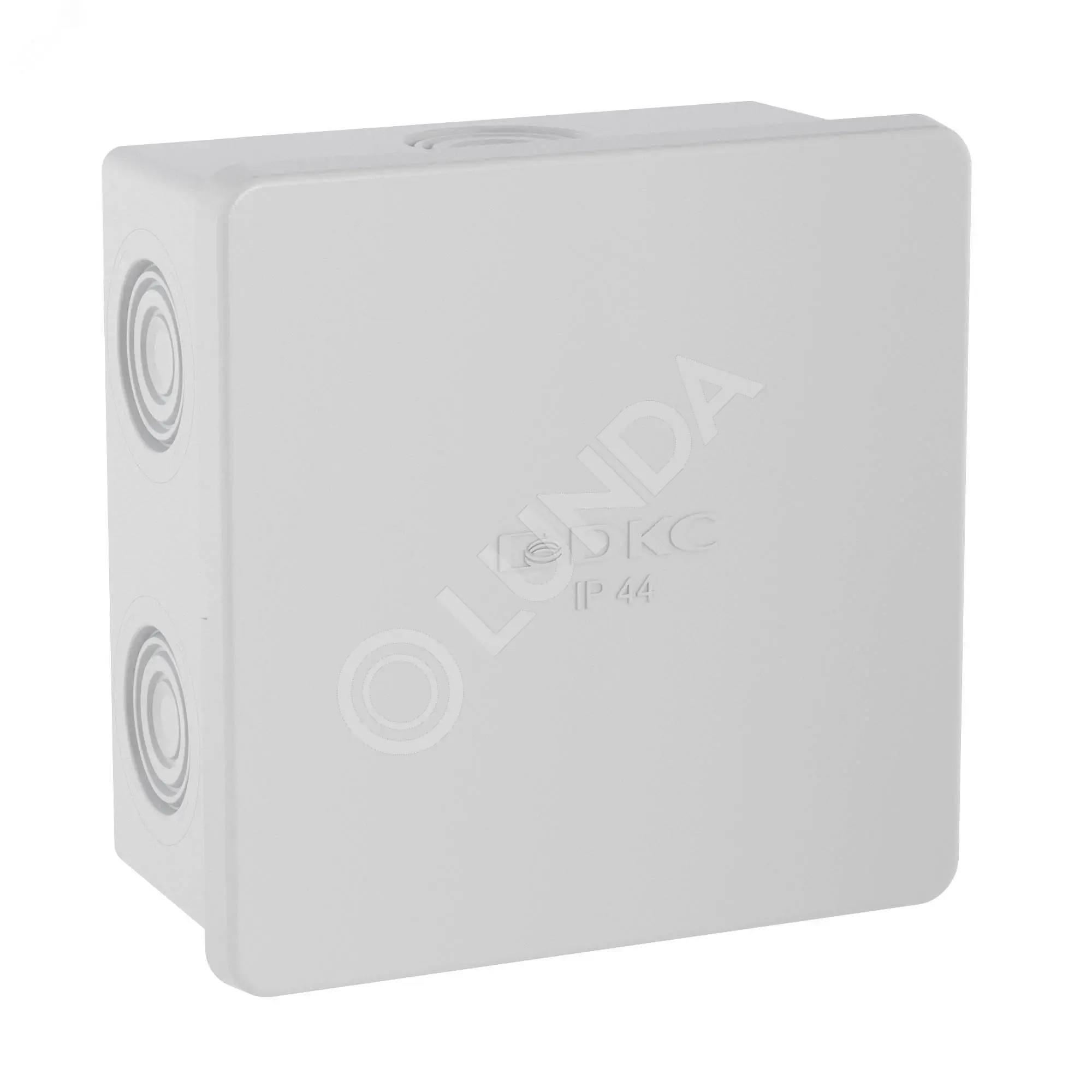 Коробка распределительная 80х80х40мм IP44 с кабельными вводами, DKC 53700