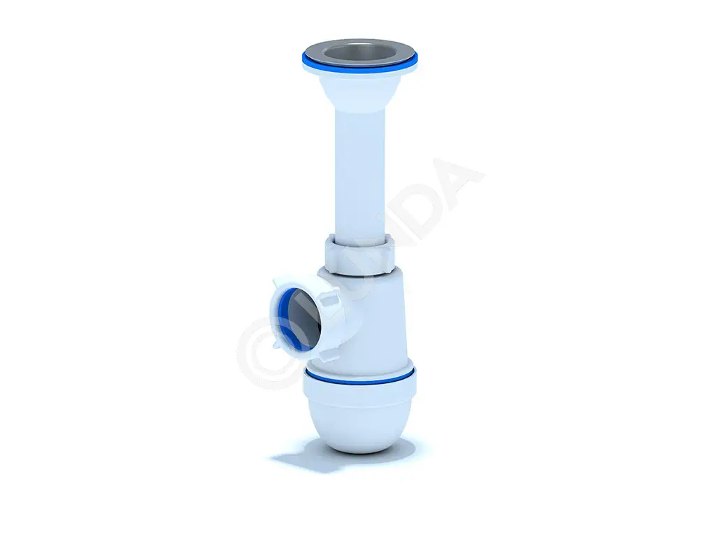 Сифон для мойки 1 1/2″ 40 с литым выпуском, АНИ Пласт C0500