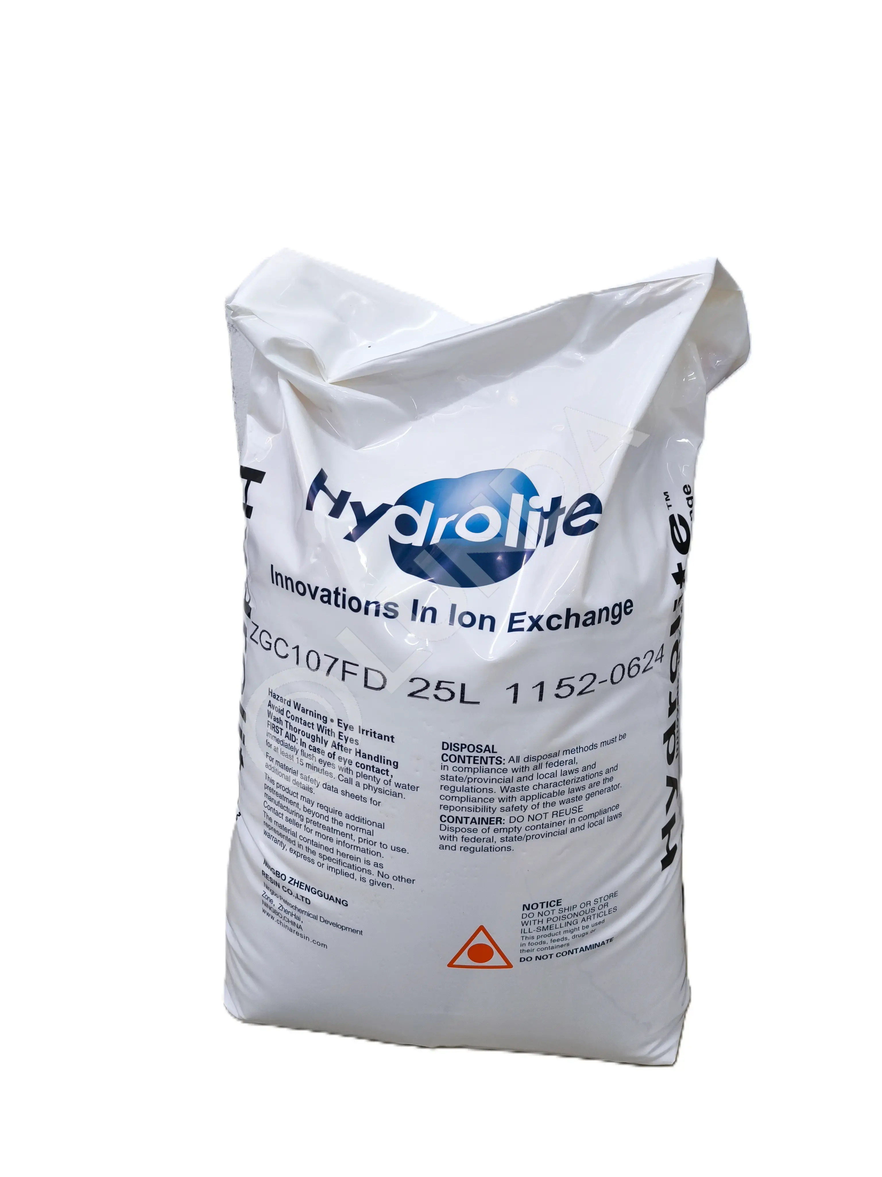 Наполнитель катионит Hydrolite ZGC107FD, 1л для умягчителей, ZZIZGC107FD (1L)