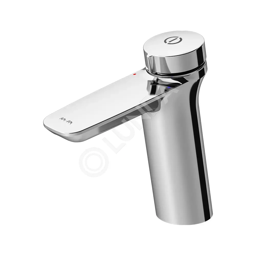 Смеситель TouchReel, излив 125 мм, Inspire V2.0, латунь+пластик, хром, AM.PM F50A02500