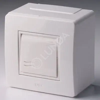 Коробка в сборе с выключателем, белая, DKC 10002