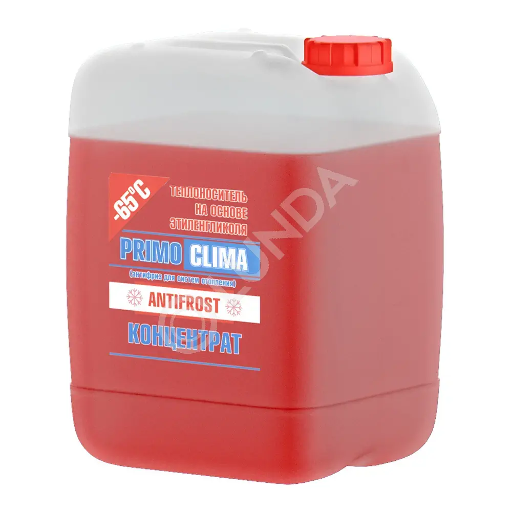 Теплоноситель Primoclima Antifrost концентрат (Этиленгликоль) -65C 50 кг бочка (цвет красный), Primoclima PA -65C 50