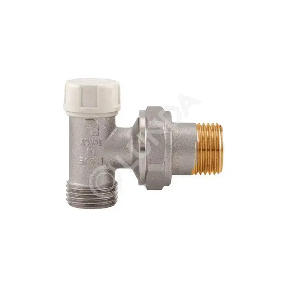 Клапан запорный никел. латунь 1/2" НР, угловой, Multi-Fit, Itap 3970012, 50053