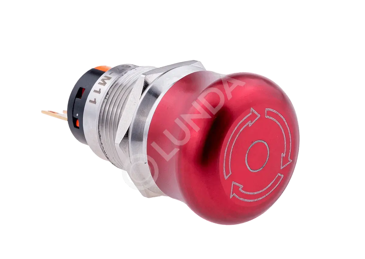 Кнопка грибовидная IP67, возврат поворотом, 1NO+1NC, MT67-M11, ОВЕН 107360