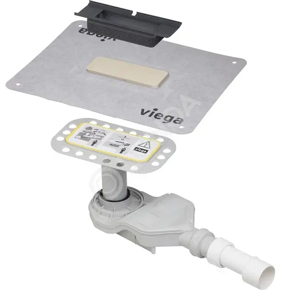 Базовый элемент душевого лотка Advantix Cleviva, DN 40/50, монтажная высота от 70 мм, Viega 4981.81 794415