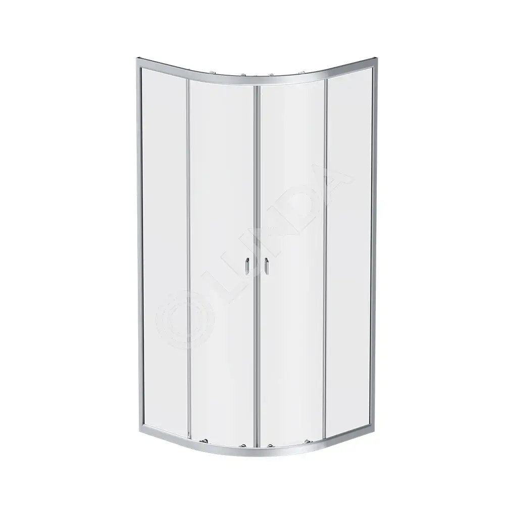Душ ограждение Twin Slide без поддона, 80x80, X-Joy, стекло+алюм+ABS-пластик, прозрач+хром мат, AM.PM W88G-205-080MT64