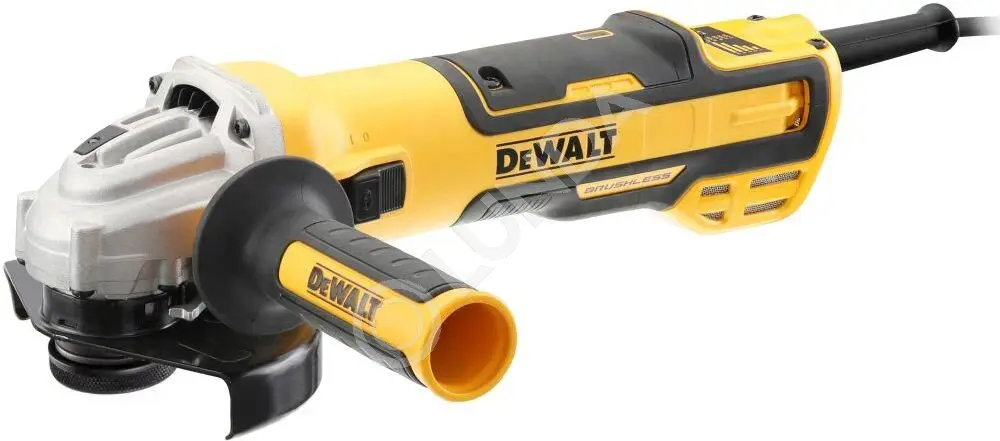 Угловая шлифмашина DeWalt DWE4357-QS, сетевой, 1700Вт, бесщет., диск 125мм, 10500 об/мин, плавный пуск, DeWalt DWE4357-QS