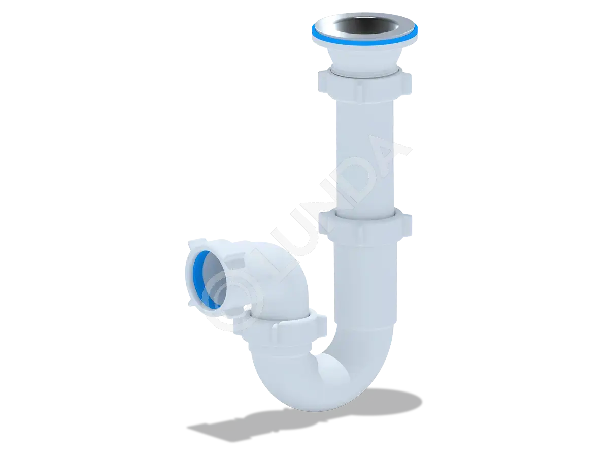 Сифон для мойки 1 1/2″ 40 прямоточный, АНИ Пласт D0100