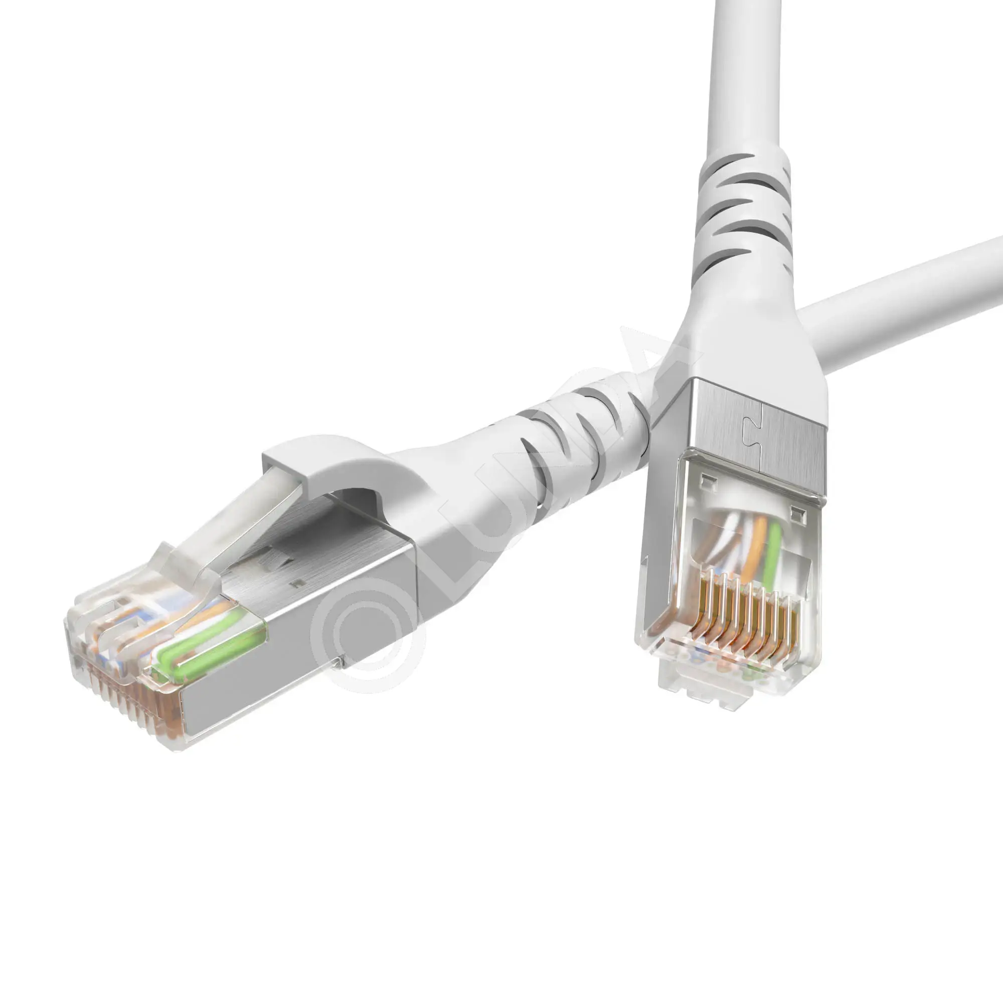 Патч-корд экранированный CAT6 F/UTP 4х2 LSZH белый 2м, DKC RN6FU4520WH