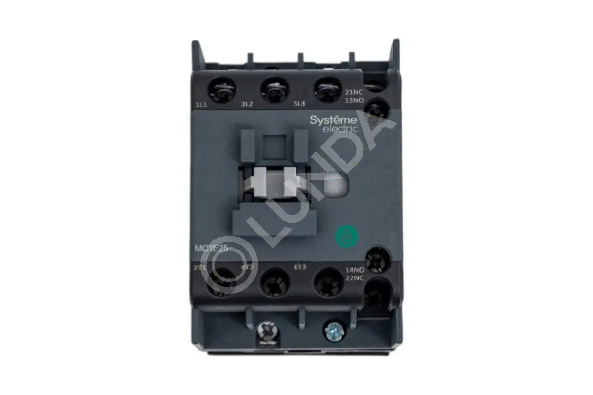 Контактор MC1E 3п 25А кат. 220В/230В AC 1НО+1НЗ, Systeme Electric MC1E25M7