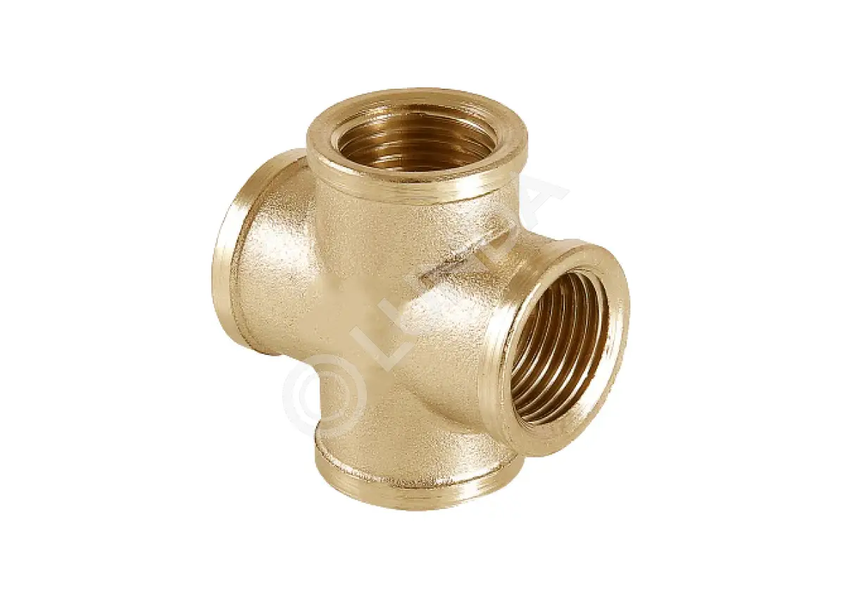 Крестовина латунная 1/2" ВР, Valfex VF.760.L.012