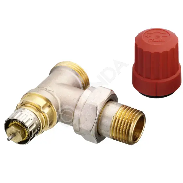 Термостатический клапан 1/2" НР-НР, угловой, серия RA-N, Danfoss 013G4201