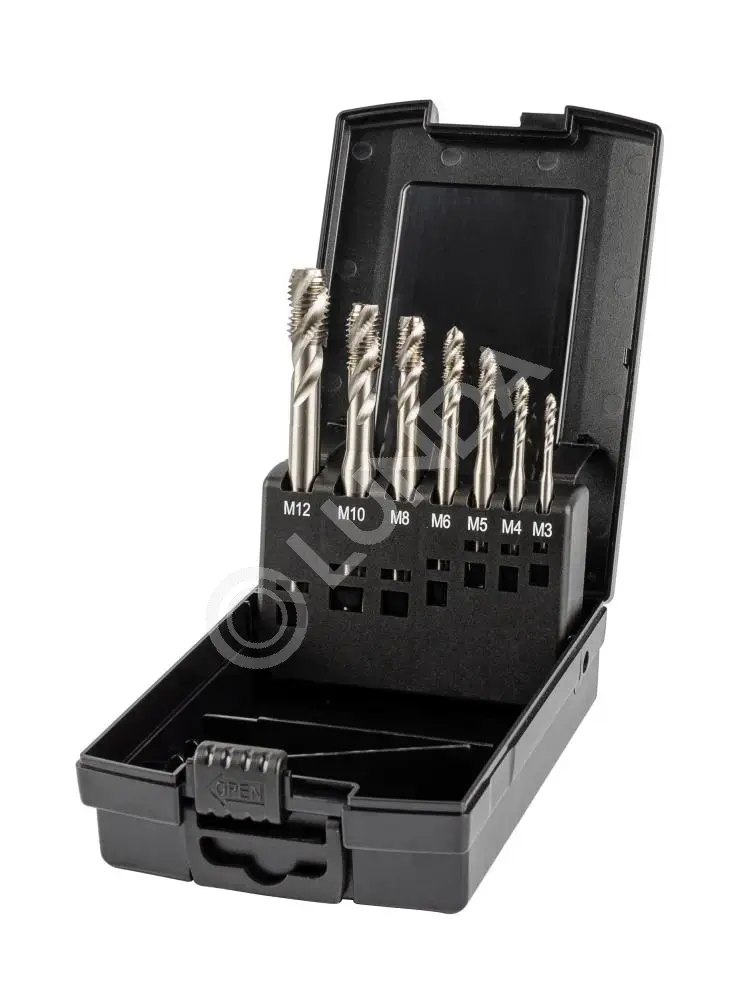 Набор метчиков машинных 35° RSP HSS, DIN 371/376, 7 пр., M3-M12, Zaltar ZA-10366