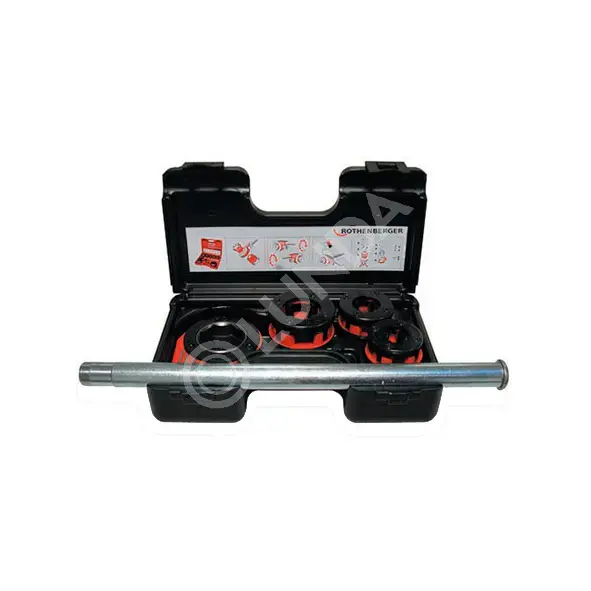 Клупп ручной СУПЕР-КАТ в пластм.ящике с головками BSPT R 1/2-1.1/4", Rothenberger 70781X 070781X