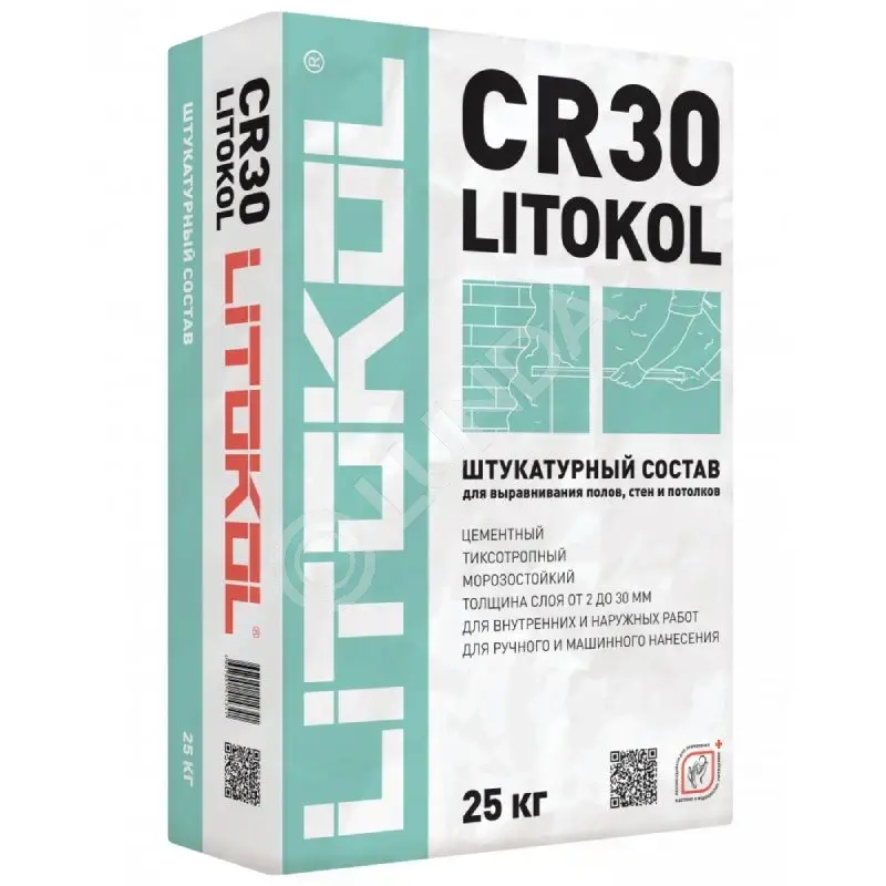 Смесь для выравнивания оснований CR30 25 кг, Litokol 16803