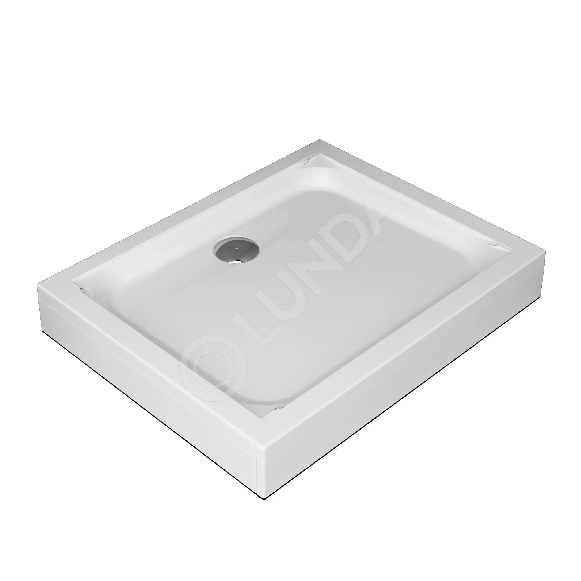 Душевой поддон 100x80, Gem, акрил, белый, AM.PM W90T-404-100280W
