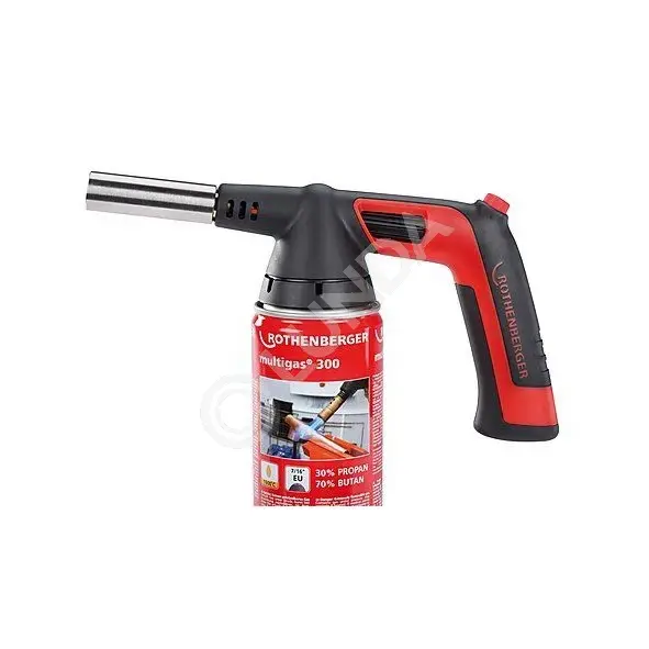 Горелка с пьезоподжигом, ROFIRE 4 PIEZO, 7/16"-EU, в блистере, Rothenderger 1500002922