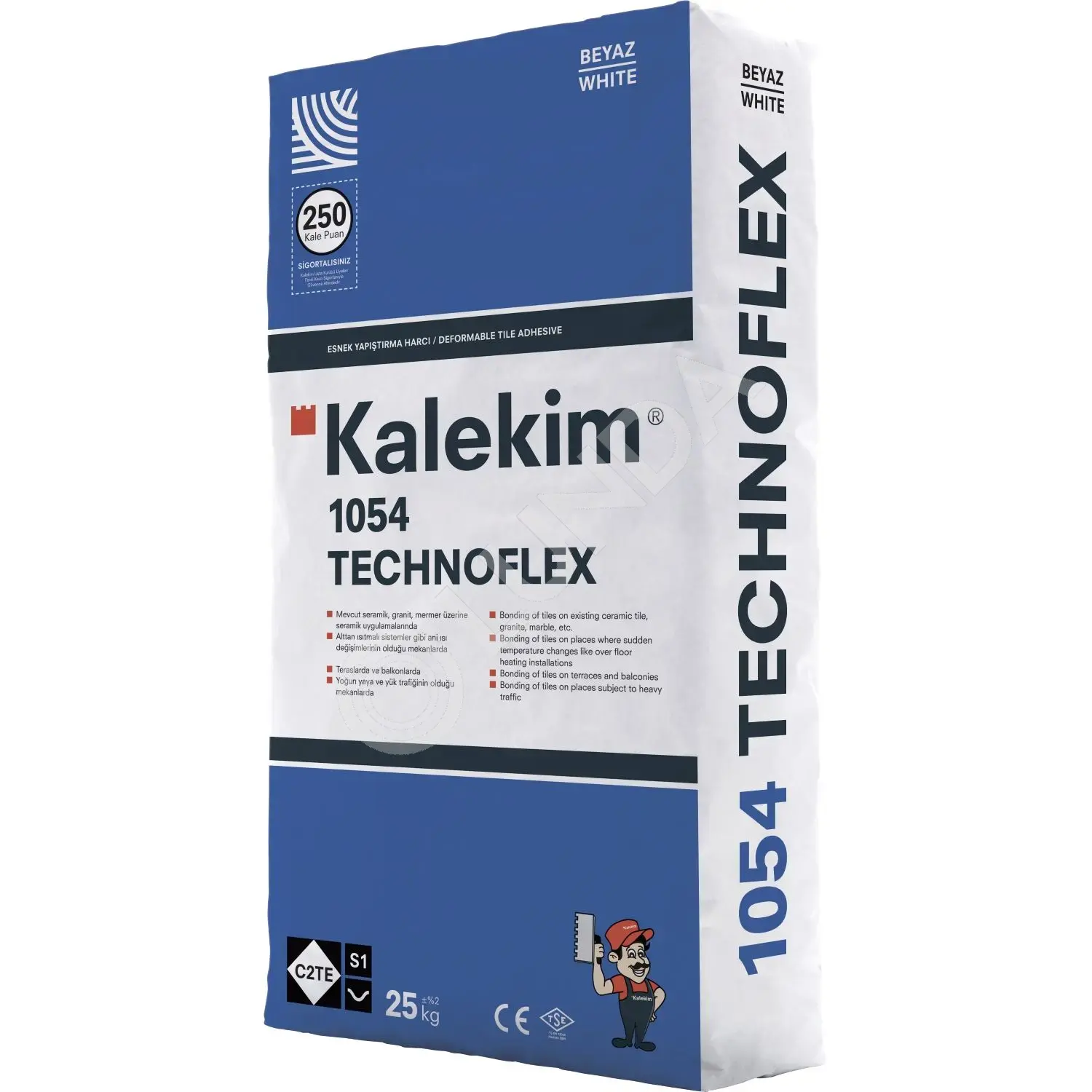 Клей для плитки высокоэластичный Kalekim Technoflex 1054 (25 кг.), Aquaviva 19721