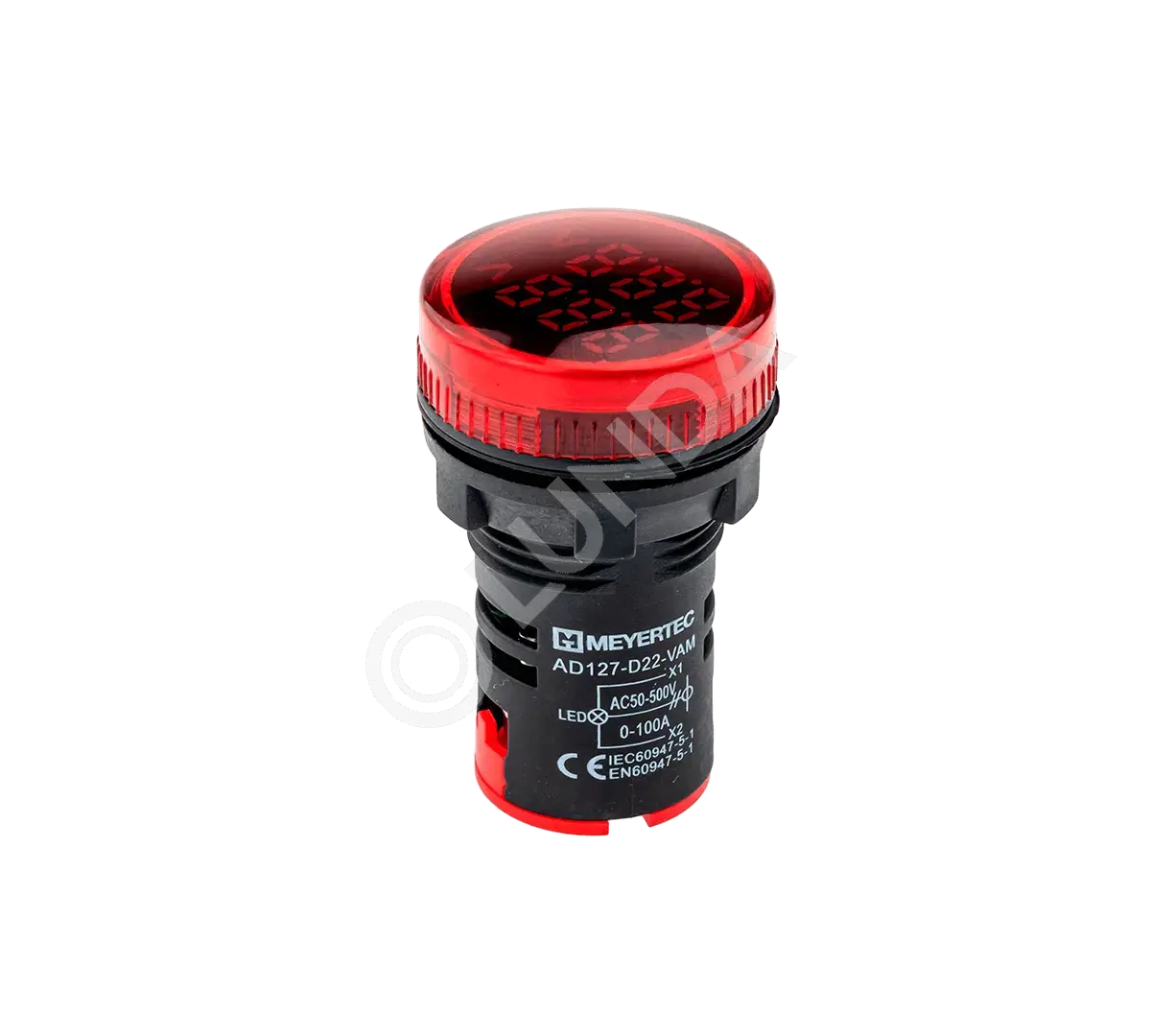 Индикатор тока и напряжения, 50-500V, 0-100A красный MT22-VAM4, ОВЕН 78728