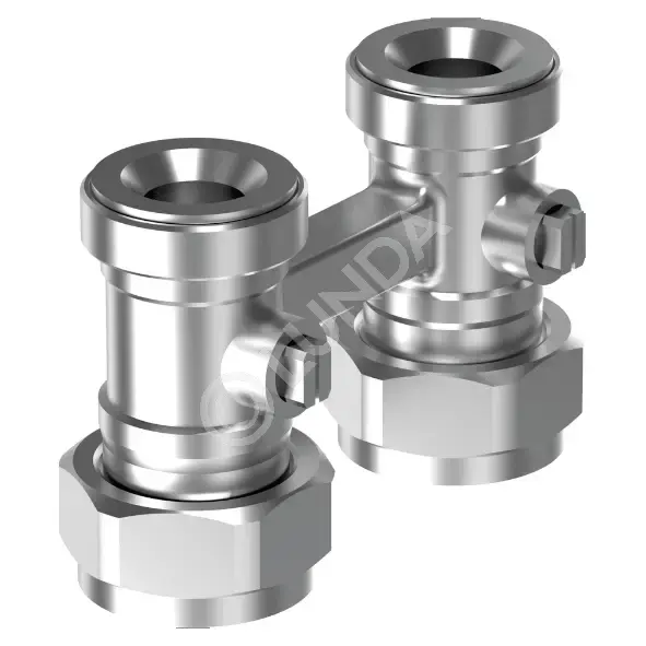 Узел нижнего подключения радиатора Smart Radi 3/4"НР-евроконус х 3/4" НГ, прямой, Usystems 1136090