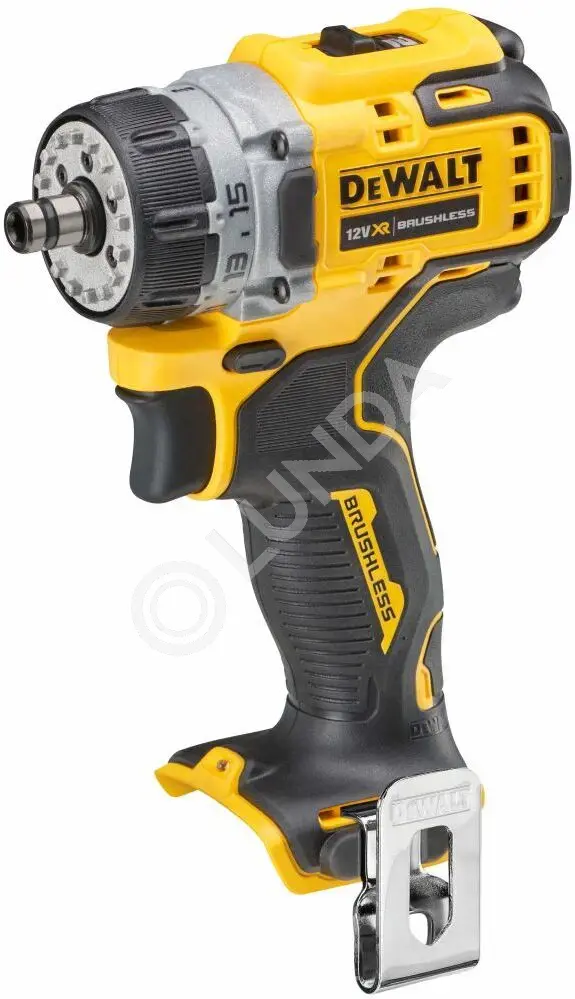 Дрель-шуруповерт DeWalt DCD703NT-XJ, аккум. 12В, бесщет., HEX 1/4", 425-1500 об/мин, 57.5Нм, кейс TSTAK, DeWalt DCD703NT-XJ