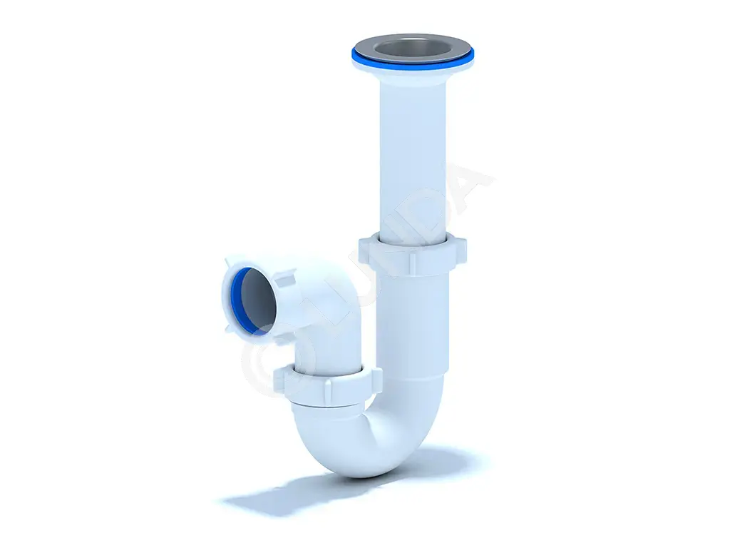 Сифон для мойки 1 1/2″ 40 прямоточный с литым выпуском, АНИ Пласт D0500