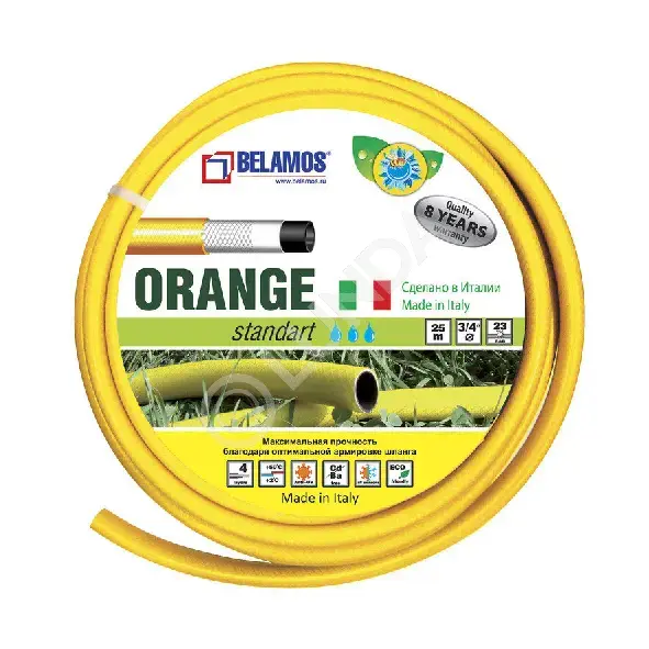 Шланг Оранж 1/2" х 25м, +2 до +50 °С, Belamos ORNG1/2-25