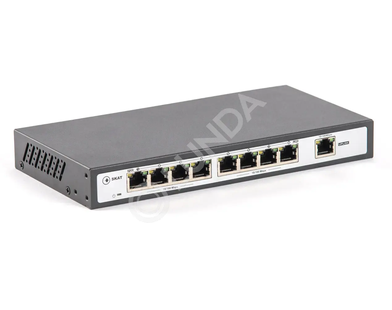Коммутатор PoE Plus SKAT PoE-8E-1E, мощность 120Вт, порты: 8-Ethernet, 1-Uplink, Бастион 2031