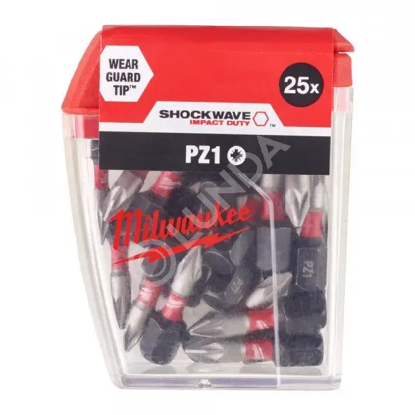 Насадка Milwaukee SHOCKWAVE PZ1 25мм (25шт), Milwaukee 4932430861
