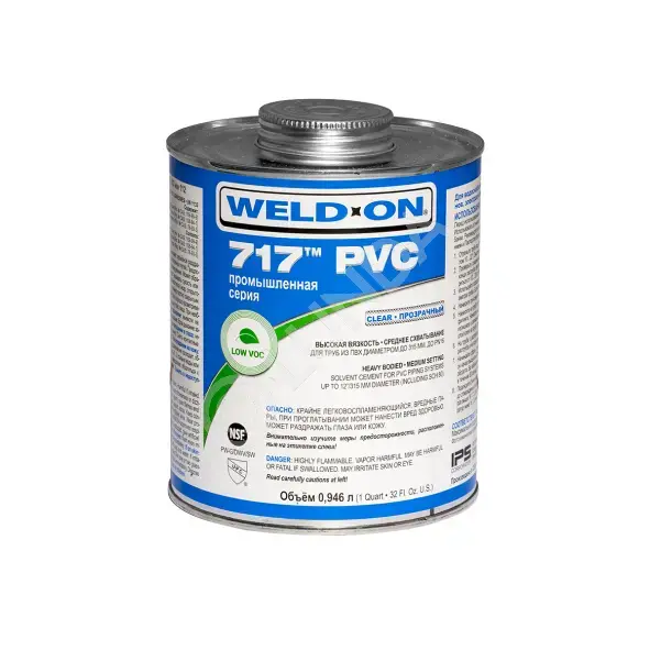 Клей Weld-On 717 ПВХ, 946 мл, прозрачный, 15714 (14155)