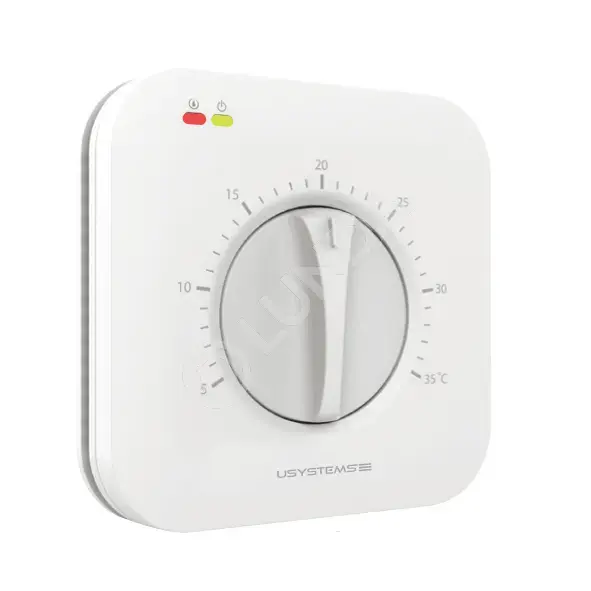 Термостат встраиваемый с поворотным регулятором DS-SB, 230 В, +5...+35°C, Usystems 1136059