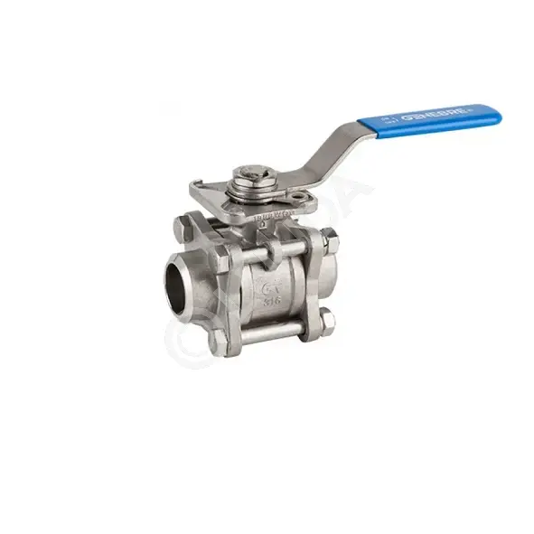 Шаровой кран нерж. полнопроход. 3-х составной с/с Ду 65 Ру 63 , уплотнение-PTFE, Tmax=180°C, ручка-рычаг, Genebre 2026 10