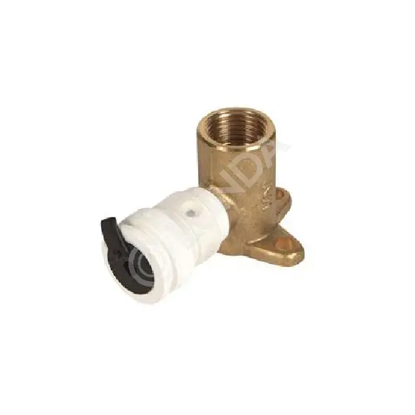 Водорозетка-пуш угловая Vision укороченная ВР, 16X1/2", Henco 2S-1604K
