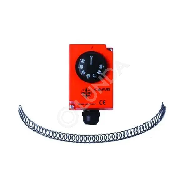 Термостат накладной TU-SC DT, +30...+90°C, 250 В, оранжевый, CAEM LP5245