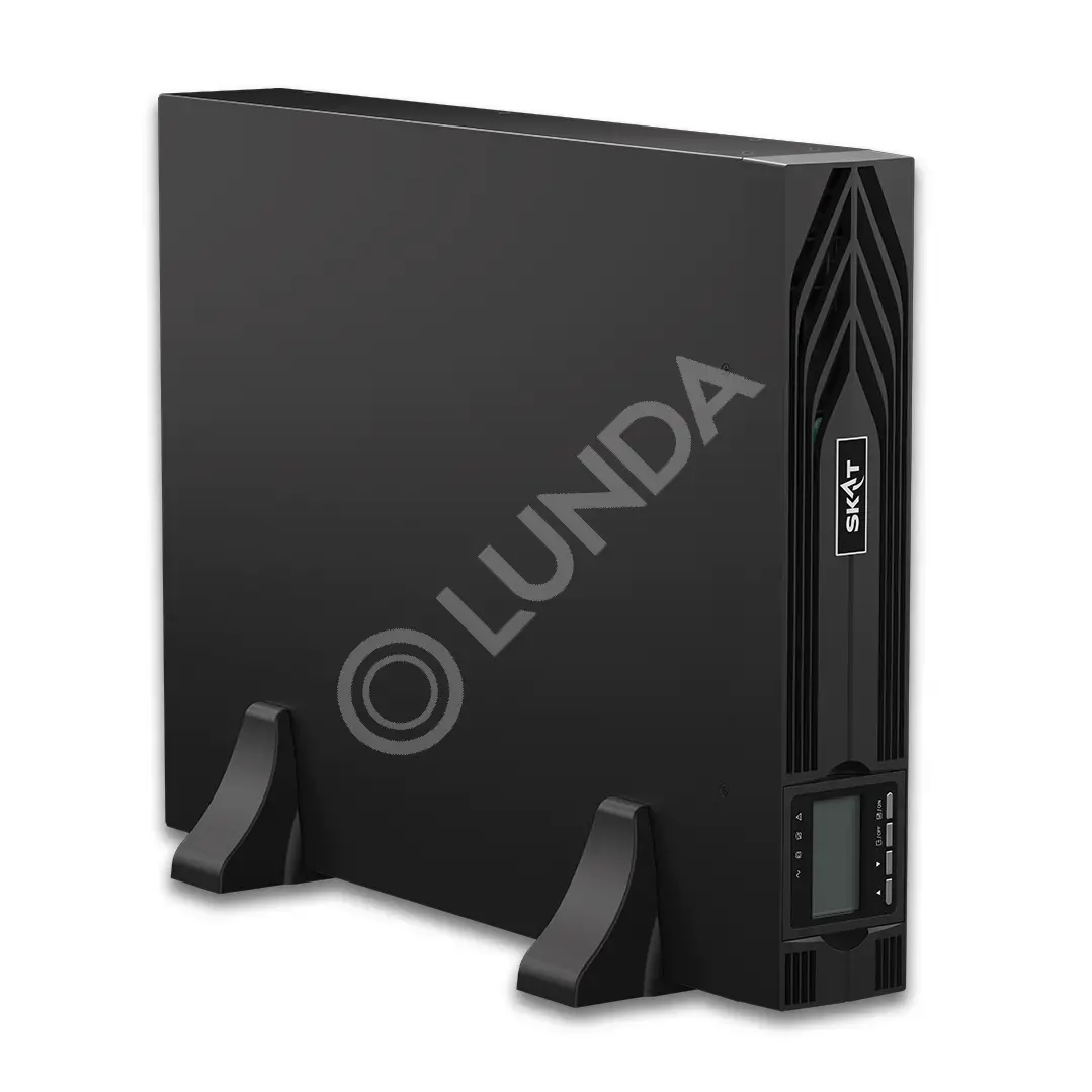 Источник бесперебойного питания SKAT-UPS 1000-RACK-ON-2X9 P3 1000 Вт, On-Line, синус, встр. АКБ 24В (2x9Ач), 2хSchuko, Бастион 8760