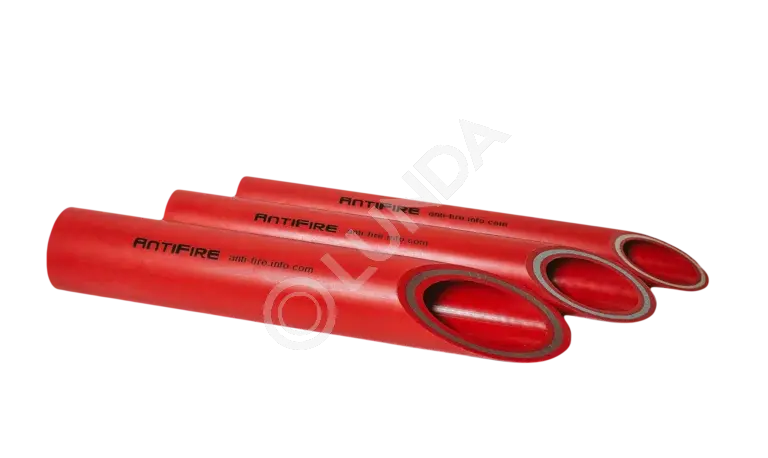 Труба PP-R FR FireResistant SDR 13.6, диаметр 125 мм, длина 4 м, красная, AntiFire 035031