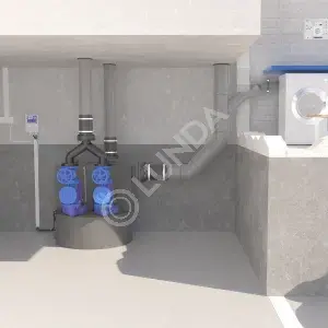 Канализационная насосная станция SANICUBIC 2 VX W80 T, SFA 797330597960