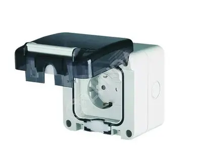 Розетка наружная с повышенной защитой IP66, DKC DIS1376407