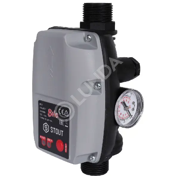 Устройство управления насосом BRIO, Ду 1", 230 В, Ру 10, шкала 0...12 бар, Stout SCS-0001-000064