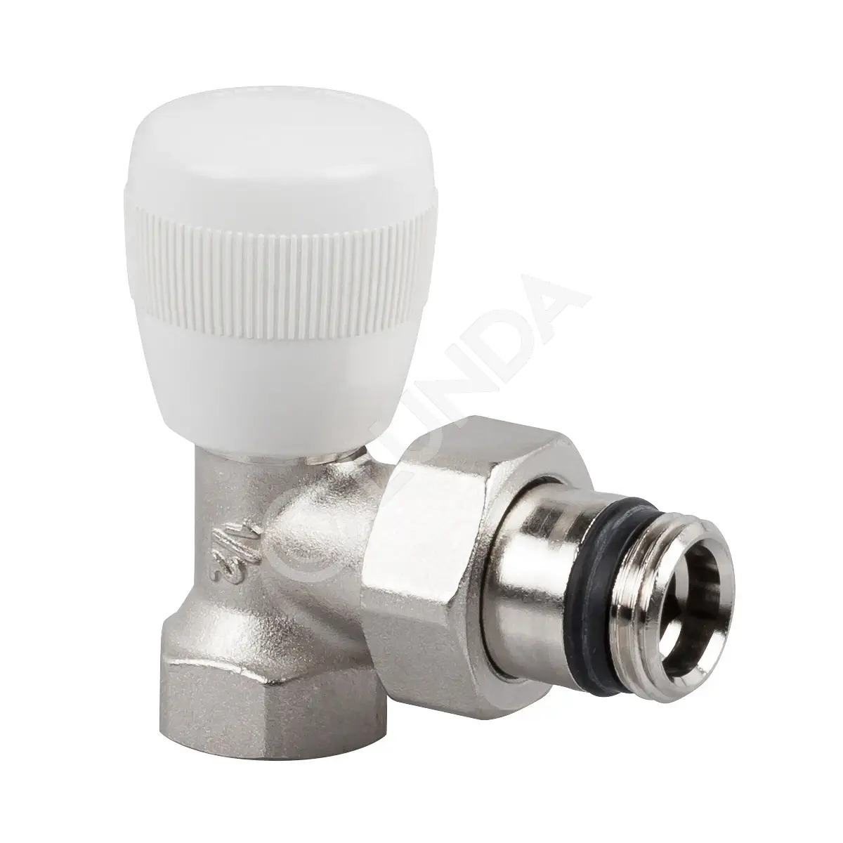 Вентиль ручной, угловой 1/2", SR Rubinetterie 0525-1500N000