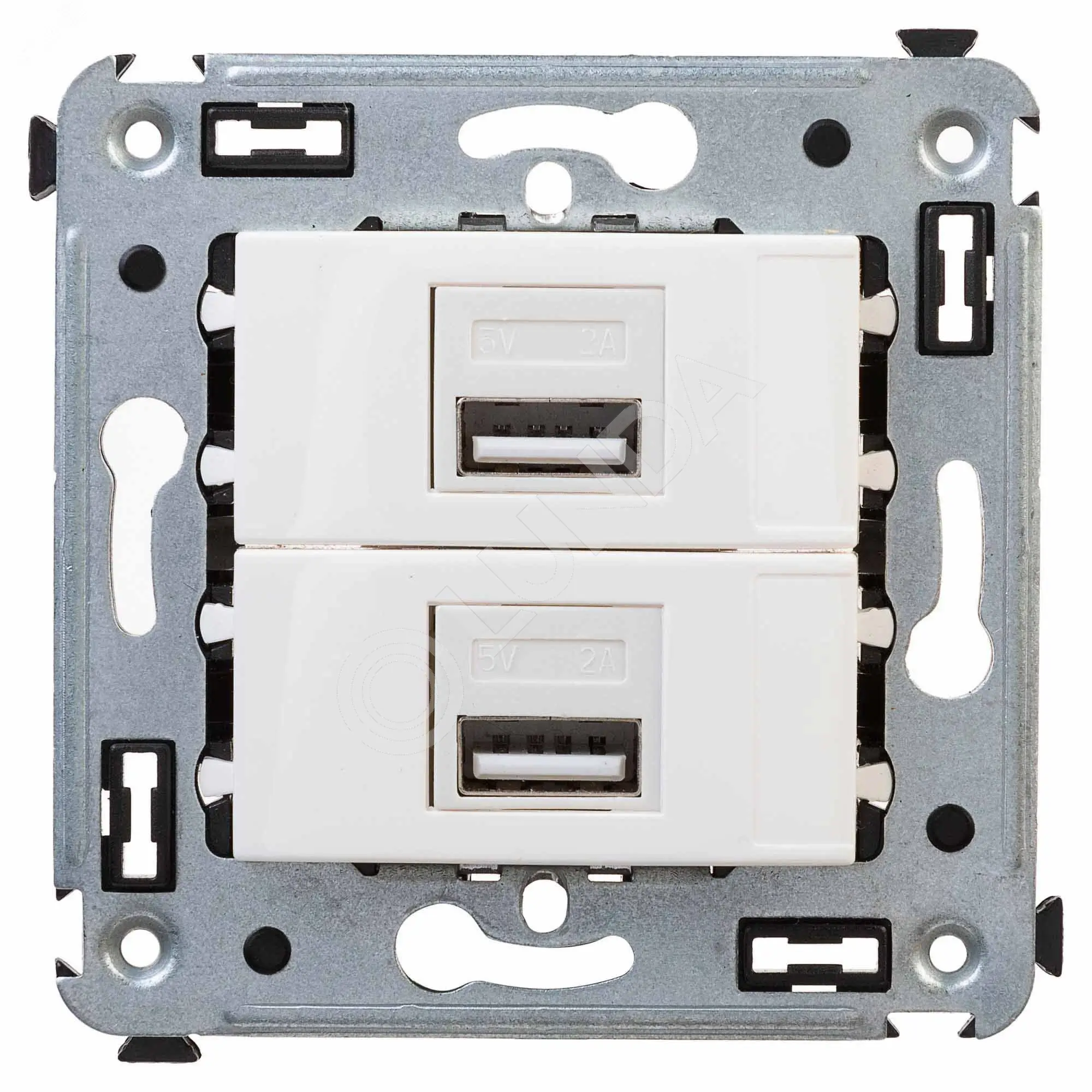 Зарядное устройство USB в стену, Avanti, Белое облако, DKC 4400543