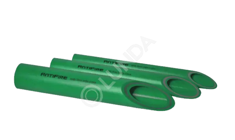 Труба PP-R FR FireResistant SDR 13.6, диаметр 125 мм, длина 4 м, зеленая, AntiFire 034981