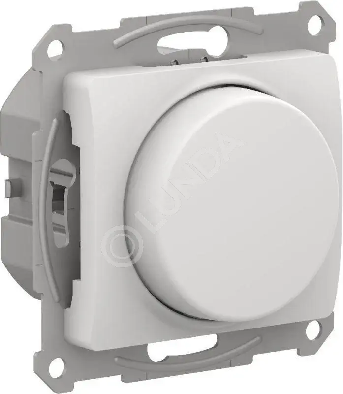 Светорегулятор поворотно-нажимной Glossa 400Вт механизм бел., Systeme Electric GSL000123