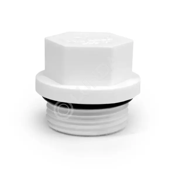 Заглушка резьбовая c уплотнительным кольцом PRO AQUA, белая, Pro Aqua PA15512P