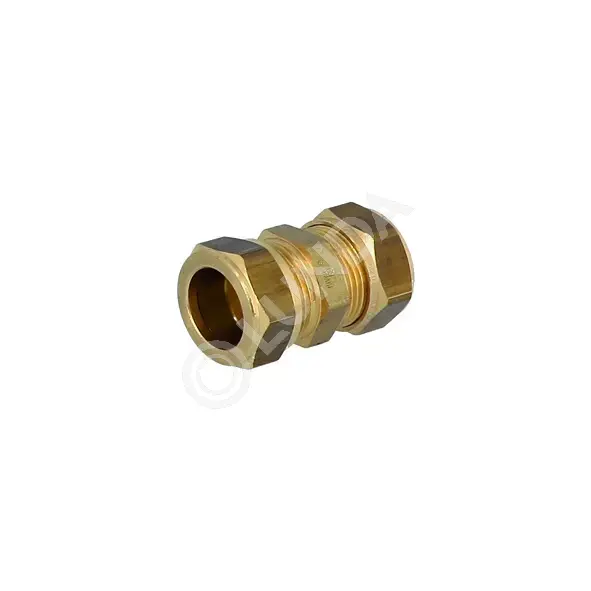 Муфта компрессионная латунная для медных труб 22х3/4" ВР, Stout SFT-0070-003422