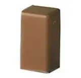Заглушка коричневая (розница 4 шт в пакете, 20 пакетов в коробке) LM 25x17, DKC 00578RB
