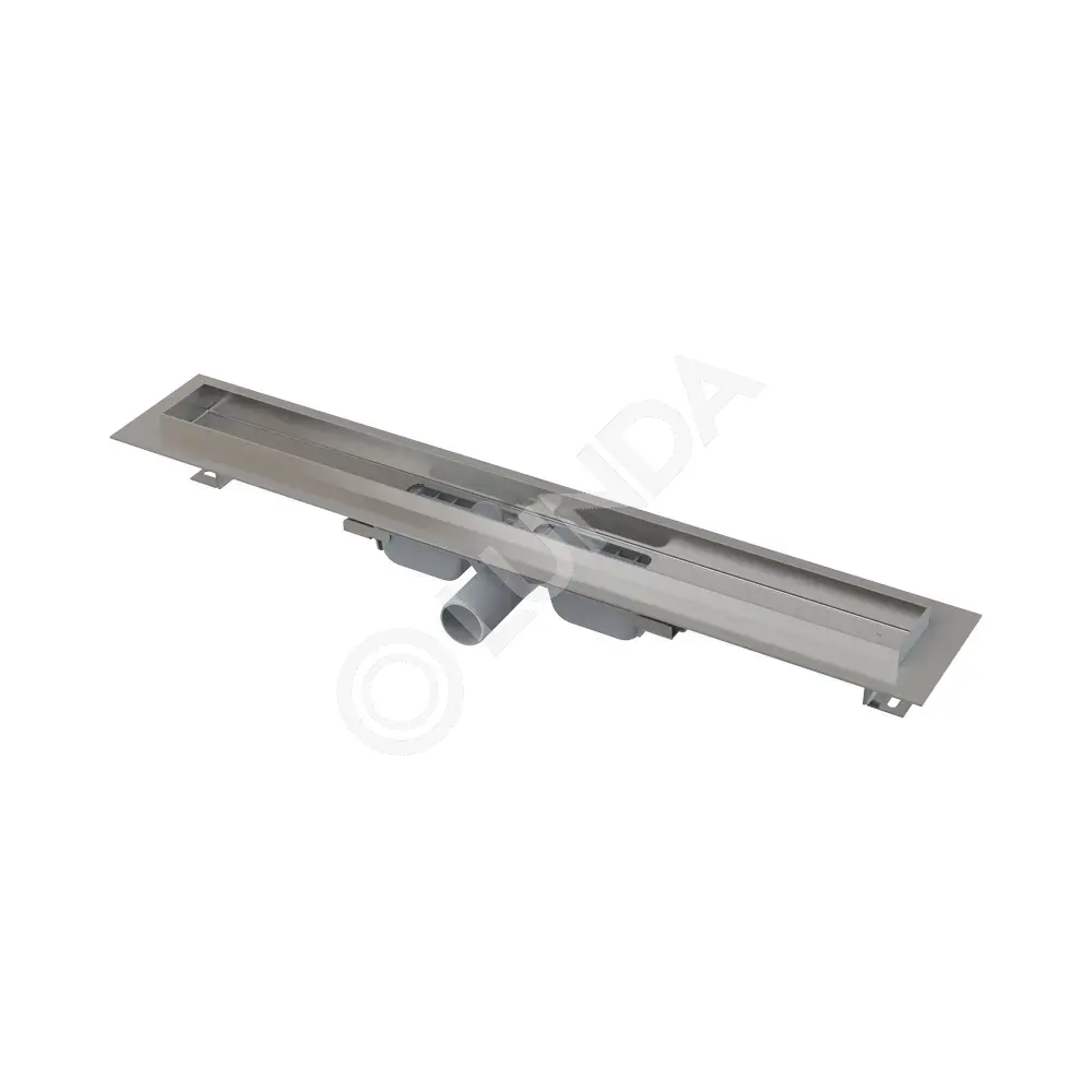 Водоотводящий желоб с порогами для цельной решетки, Professional Low, ALCA APZ106-750