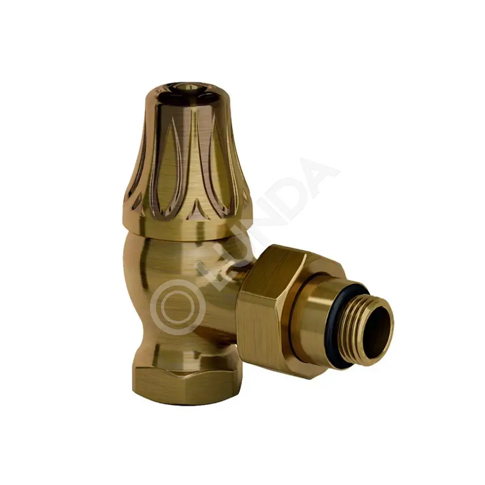Запорный клапан SR Rubinetterie угловой серия Floral Old Style 1/2, цвет бронза, SR Rubinetterie 0396-1500Z000